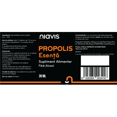 Propolis Esenta Fara Alcool 30ml