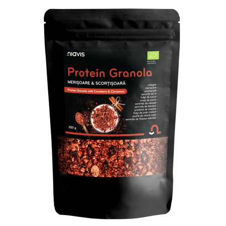 Protein Granola - Merisoare & Scortisoara Ecologica 250g