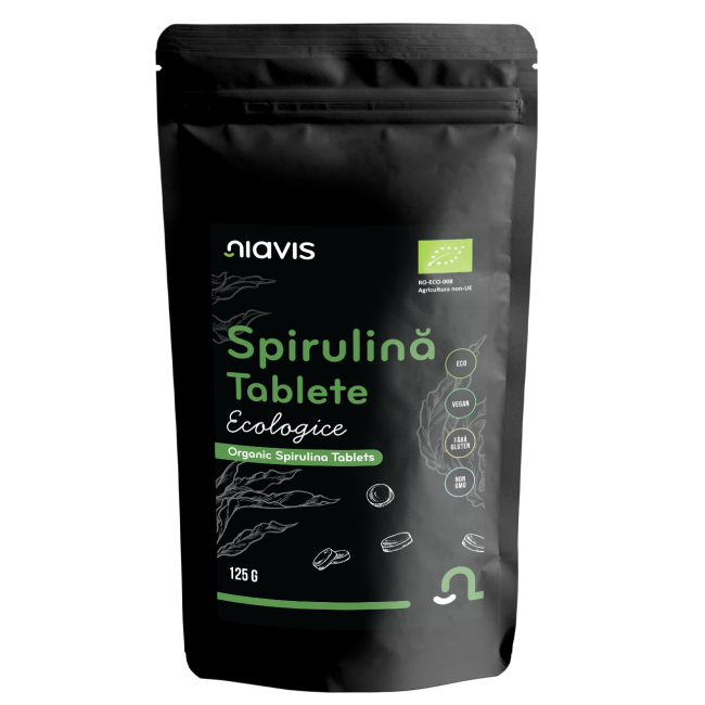 Spirulina Tablete Ecologice/BIO 125g Spirulina Tablete Ecologice/BIO 125g
