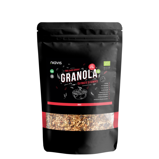 Granola cu Fructe si Seminte Ecologica/BIO 200g