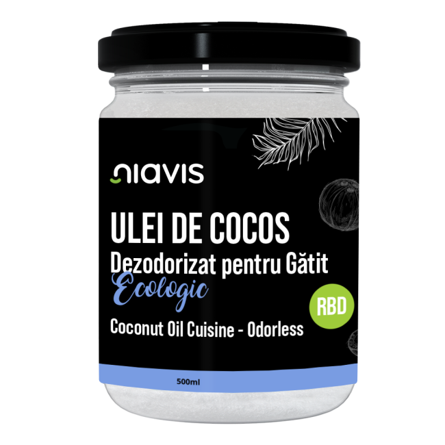 Ulei de Cocos Dezodorizat pentru Gatit (RBD) Ecologic/BIO 500ml Ulei de Cocos Dezodorizat pentru Gatit (RBD) Ecologic/BIO 500ml
