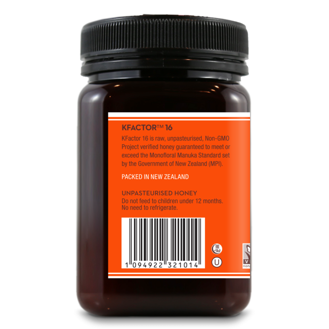 Miere de Manuka KFactor 16 RAW 500g