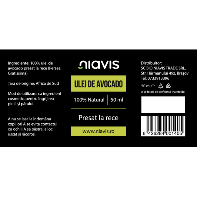 Ulei de Avocado 50ml Ulei de Avocado 50ml