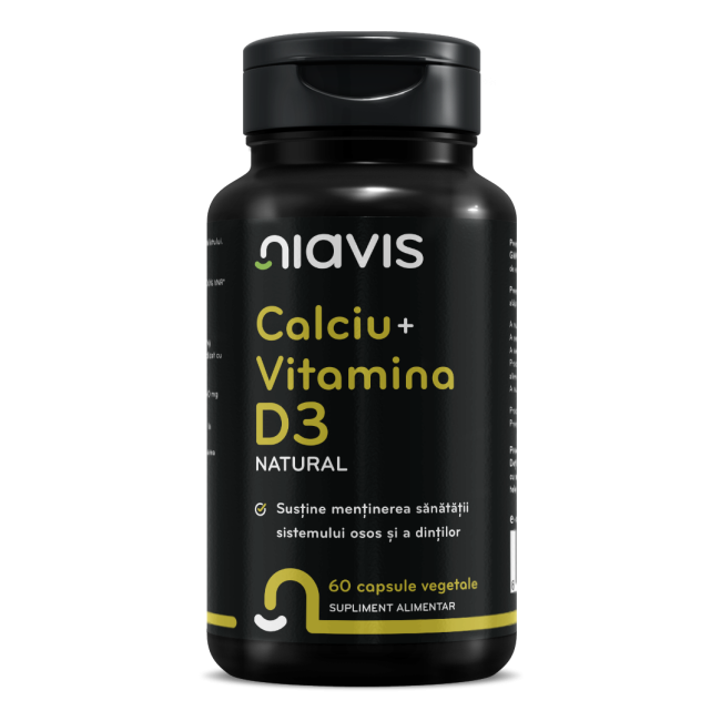 CALCIU+VITAMINA D3 NATURAL 60CPS