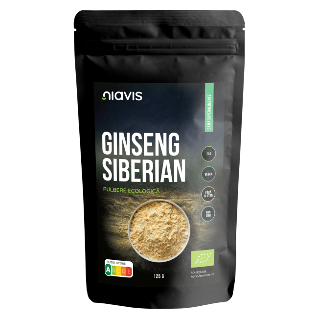 Ginseng Siberian Pulbere Ecologica/Bio 125g