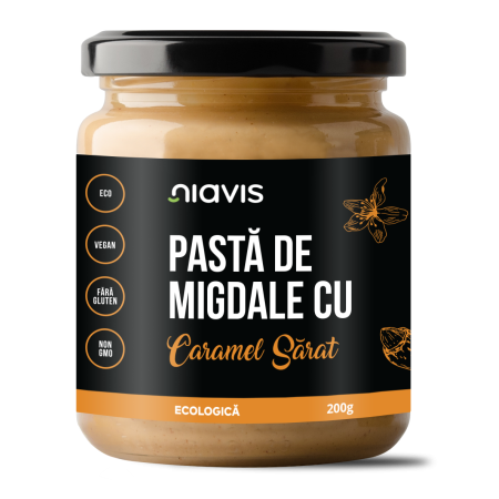 Pasta de Migdale cu Caramel Sarat Ecologica/BIO 200g Pasta de Migdale cu Caramel Sarat Ecologica/BIO 200g