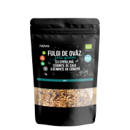 Fulgi de Ovaz Fini Fara Gluten cu Spirulina, Chia si Seminte de Canepa Ecologici/Bio 200g