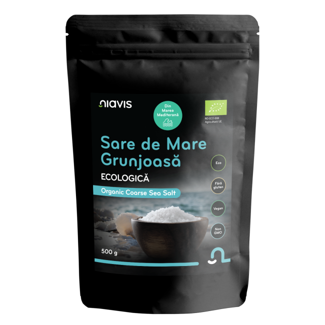 Sare de Mare Grunjoasa Ecologica/BIO 500g Sare de Mare Grunjoasa Ecologica/BIO 500g