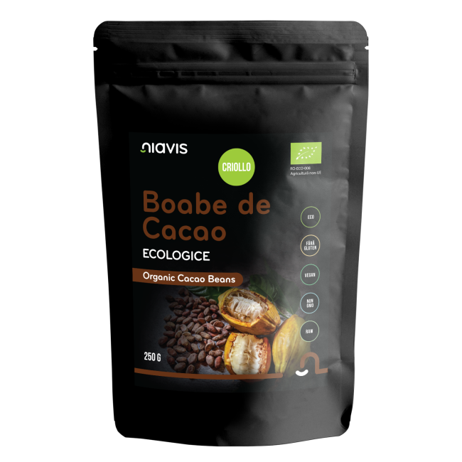Boabe de Cacao Intregi Ecologice/Bio 250g