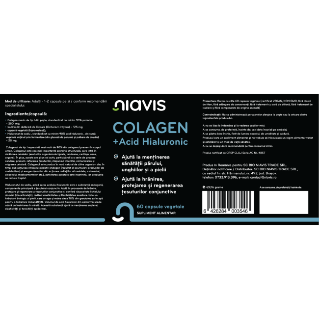 Colagen si Acid Hialuronic 60cps