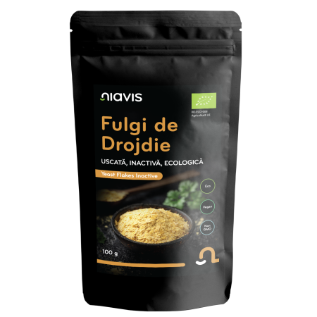 Fulgi Ecologici de Drojdie Uscata Inactiva 100g