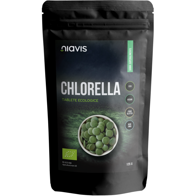 Chlorella Tablete Ecologice/BIO 125g Chlorella Tablete Ecologice/BIO 125g