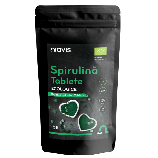 Spirulina Tablete Ecologice/BIO 125g Spirulina Tablete Ecologice/BIO 125g