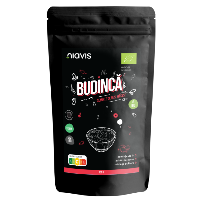 Budinca Instant cu Seminte de In si Macese Ecologica/BIO 150g