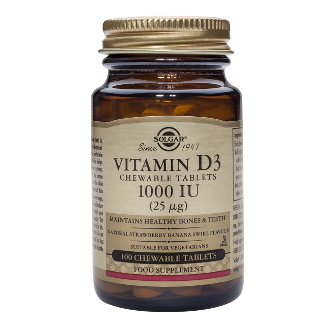 Vitamin D-3 1000 IU chewable 100 tablete Vitamin D-3 1000 IU chewable 100 tablete