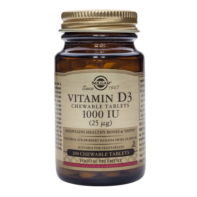 Vitamin D-3 1000 IU chewable 100 tablete