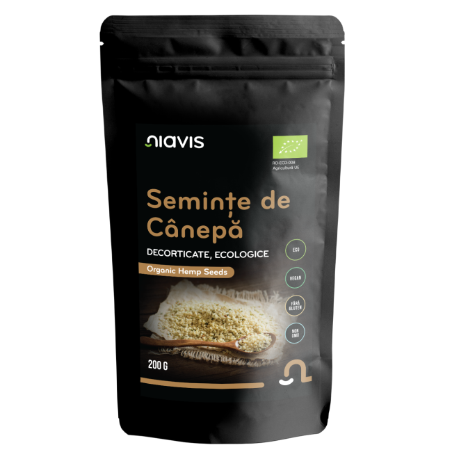 Seminte de Canepa Decorticate Ecologice/BIO 200g