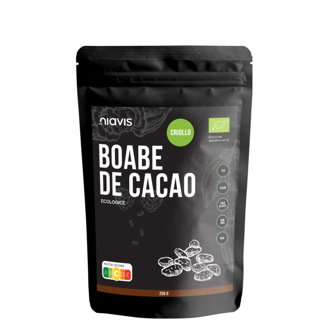 Boabe de cacao intregi Ecologice/Bio 250g