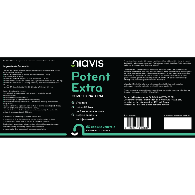 Potent Extra Complex Natural 60cps Potent Extra Complex Natural 60cps