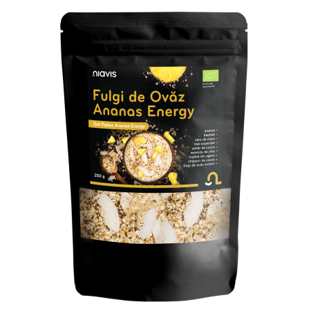Fulgi de Ovaz Ananas Energy Ecologici 250g