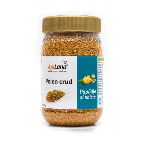 Polen crud de păpădie și salcie 230g, Apiland 