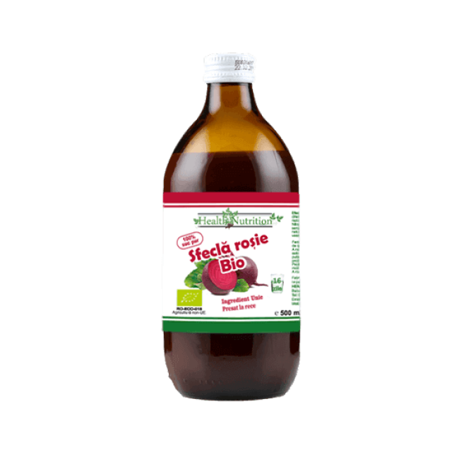 Suc Sfecla Rosie 100% Pur, Bio 500ml, Health Nutrition