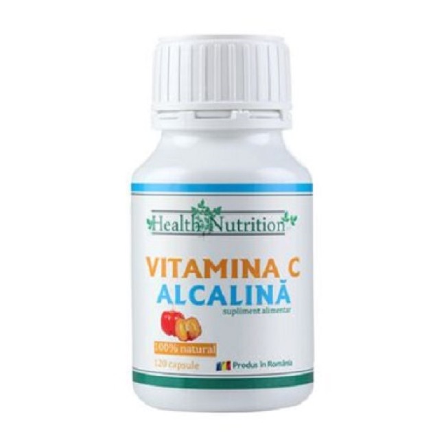 Vitamina C Alcalina 100% naturala, 120cps, Health Nutrition