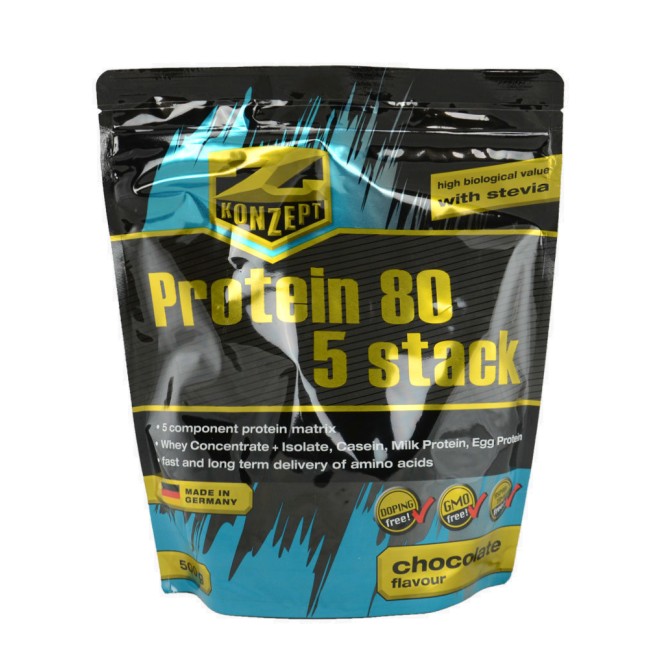 Protein 80 5 Stack 2kg - Capsuni Z-Konzept Protein 80 5 Stack 2kg - Capsuni Z-Konzept