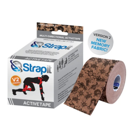 DYNAMIC ACTIVETAPE 7,5CM x 5M  - BEJ/NEGRU STRAPIT