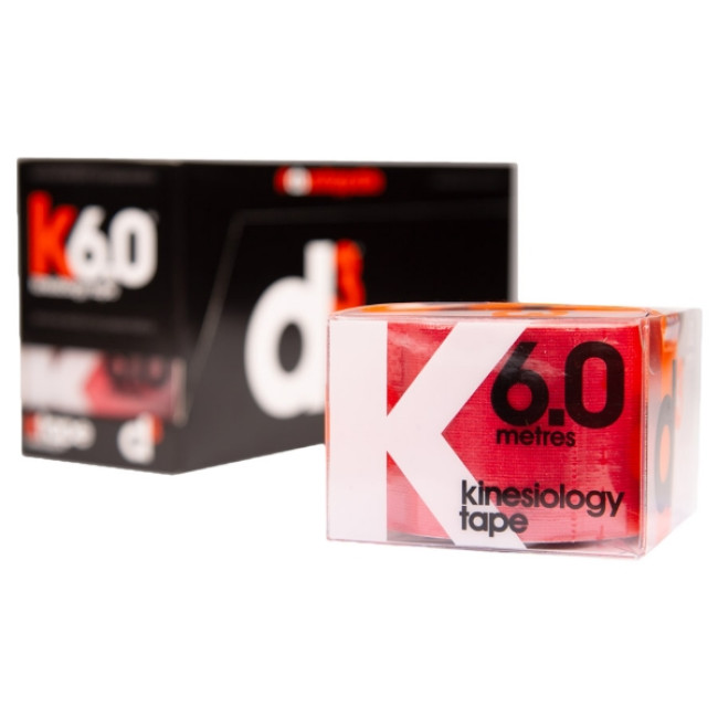 K6.0 Banda Kinesiologica Rosu 5cm x 6m - d3Tape