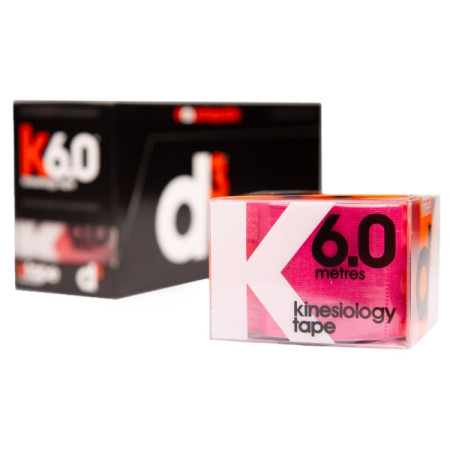 K6.0 Banda Kinesiologica Roz 5cm x 6m - d3Tape