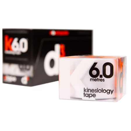 K6.0 Banda Kinesiologica Alb 5cm x 6m - d3Tape