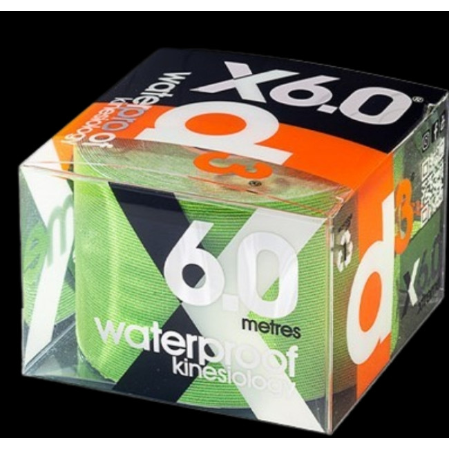X6.0 Banda Kinesiologica Xtreme Lime 5cm x 6m - d3Tape