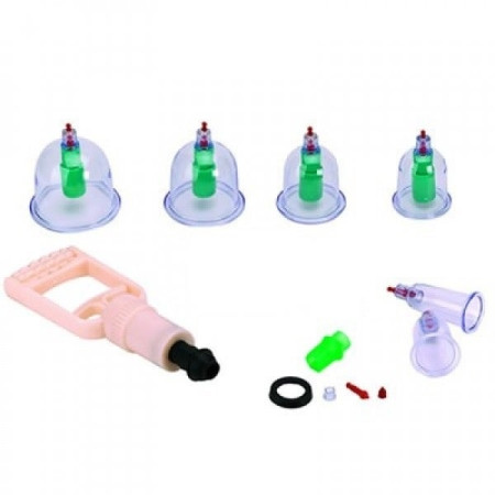 Set 6 Ventuze cu Aspirator Agupunt