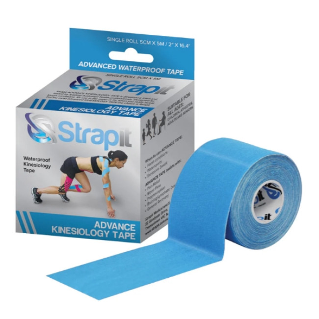 Banda Kinesiologica Advance 5cm x 5m Albastru - Strapit
