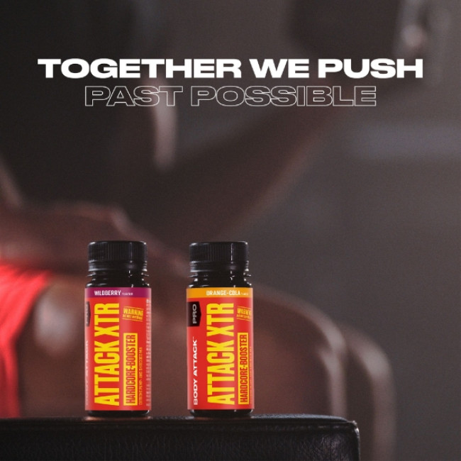 ATTACK SHOTS XTR 20 x 60ml - Orange/ Cola
