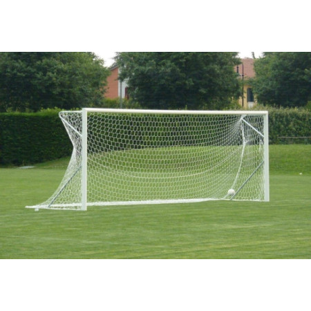 Poarta Fotbal Mobila Aluminiu 7.32x2.44 m, cu cadru fix de sol