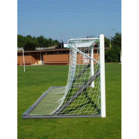 Poarta Fotbal Mobila Aluminiu 7.32x2.44 m, cu cadru fix de sol