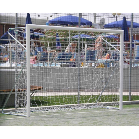 Poarta Fotbal Oțel 4x2 m, fixa cu mansoane incluse