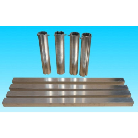 Kit mansoane poarta fotbal aluminiu 80 mm – transformare din independenta in fixa