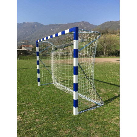 Poarta handbal fixa 3x2m, aluminiu 80x80mm, cu socluri