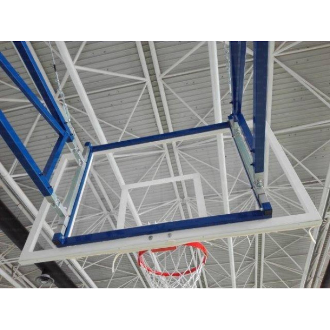 Panou Baschet plexiglas 180x105 cm cu cadru din otel 