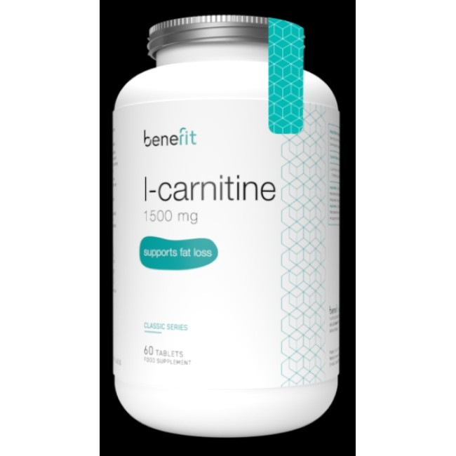 L-Carnitina 1500mg - 60 Tablete Benefit