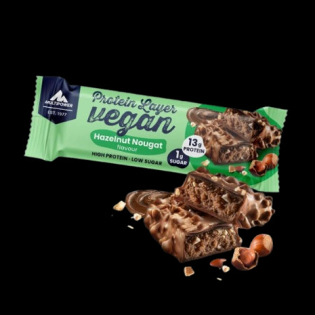Baton Protein Layer Vegan 55g - Hazelnut Nougat