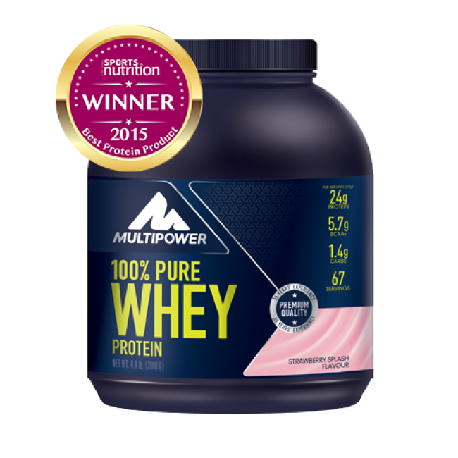 100% Proteina Pura Whey - 2000g - Capsuni