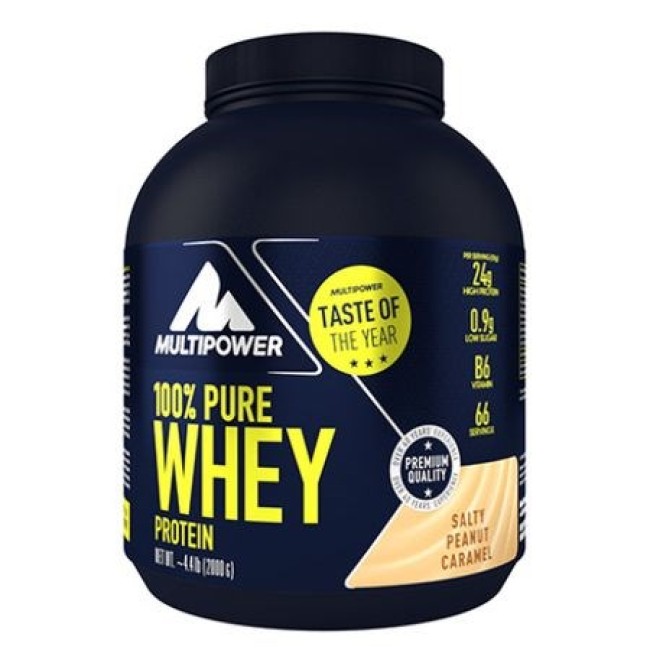 100% Pure Whey Protein 2000g - Salty Peanut Caramel Multipower 100% Pure Whey Protein 2000g - Salty Peanut Caramel Multipower