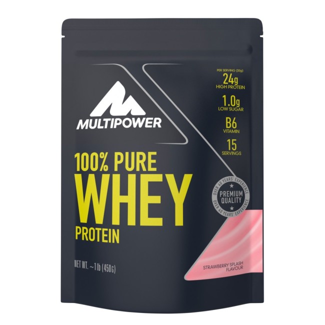100% Pure Whey Protein - 450g - Capsuni