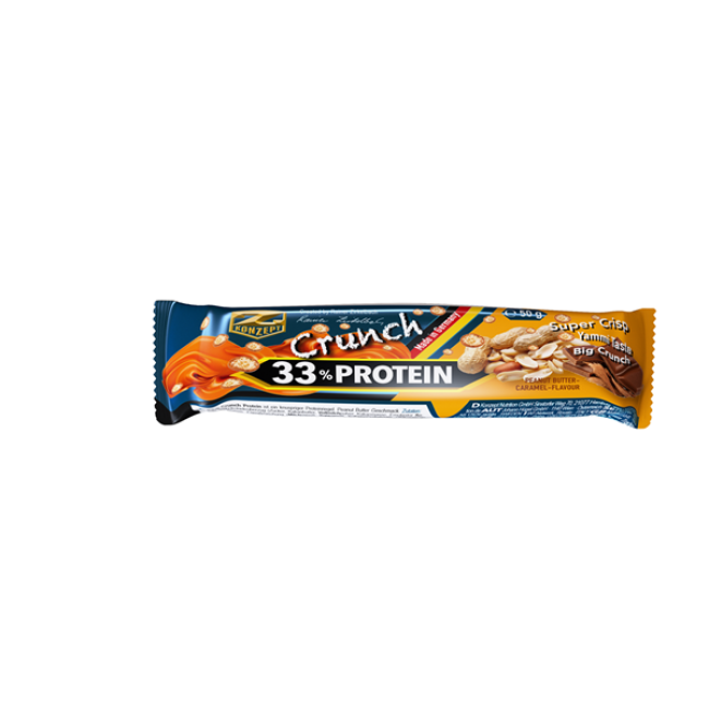 33% CRUNCH PROTEIN BAR - 50G - Alune si caramel 33% CRUNCH PROTEIN BAR - 50G - Alune si caramel