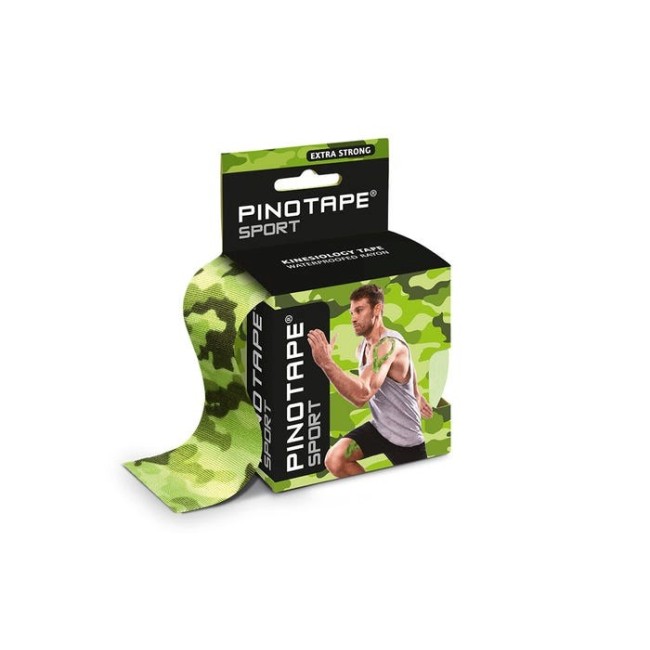 Banda Kinesio PINOTAPE® Sport - Army (Camuflaj) Banda Kinesio PINOTAPE® Sport - Army (Camuflaj)