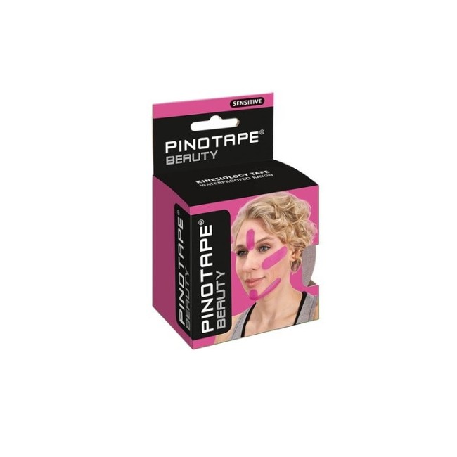 Banda Kinesio PINOTAPE® Sport Sensitiv Cosmetica Faciala - Roz